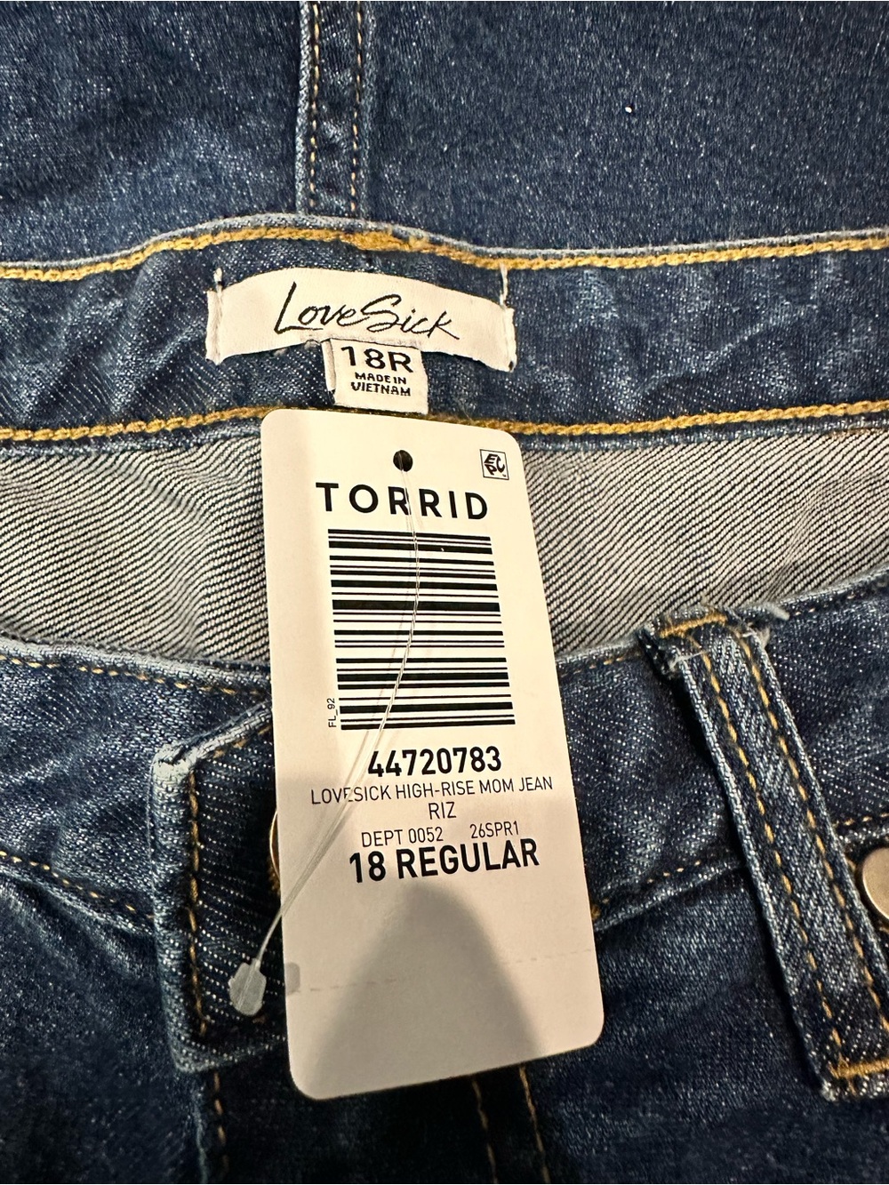 Torrid LoveSick High Rise Mom Jean - Picture 4 of 6